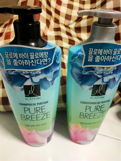 Elastine Perfume Pure Breeze Shampoo And Conditioner 600ml Beauty