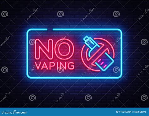 Yes Vaping Neon Sign Zone Vaping Neon Sign Vector Template Light