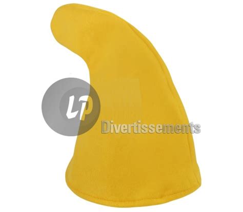 Chapeau De Lutin Nain En Feutrine JAUNE