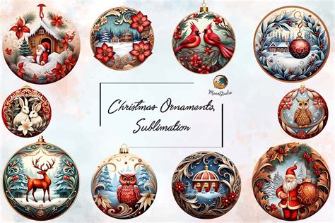 Christmas Ornaments Sublimation | Illustrations ~ Creative Market