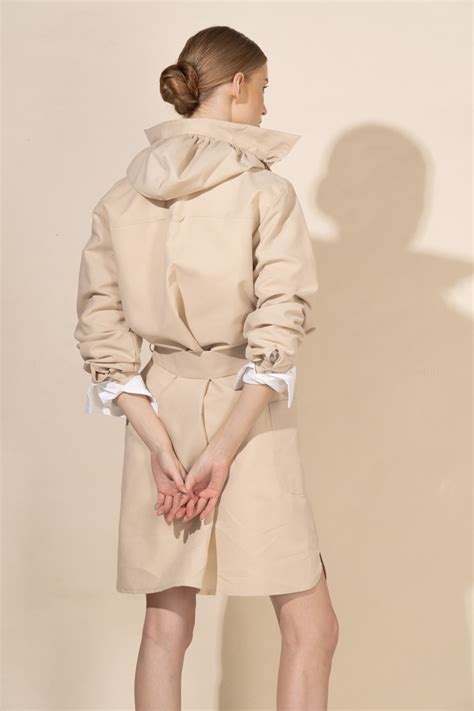 Sophie In Nude Protective Outerwear Coat Atelier Debbie Co