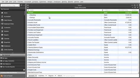 Quickbooks Lessons Charts Of Accounts Setup Quickbooks Tutorial