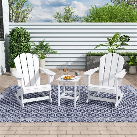 Free Shipping Westintrends Malibu 3 Piece Outdoor Rocking Chair Set