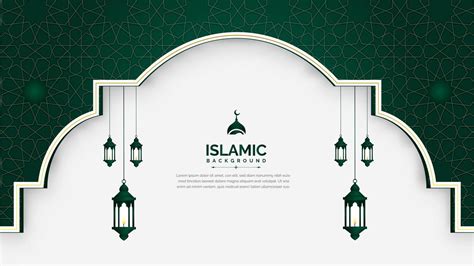 Luxury Islamic Banner With Background 9922552 Vector Art At Vecteezy