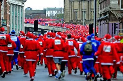 Liverpool Santa Dash stars tour the city in a sleigh urging good sports ...