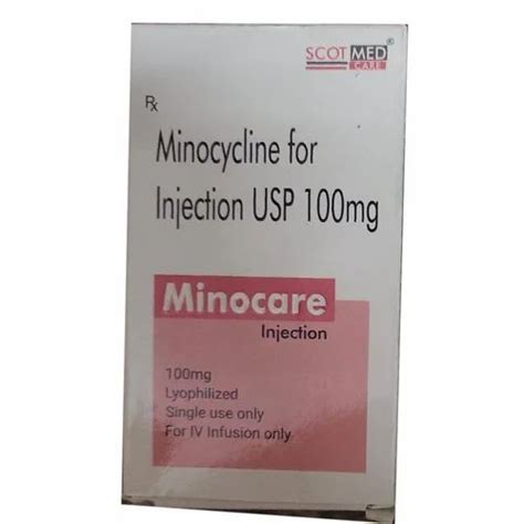 100mg Minocycline Injection At Rs 800 Box Pharmaceutical Injections