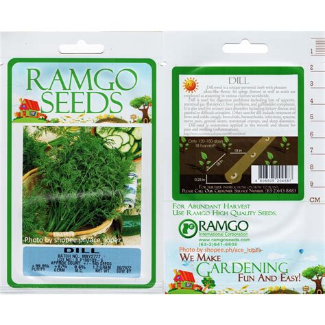 Ramgo Herbs Seeds Sold Per Pack Per Variety Als2127 Shopee Philippines