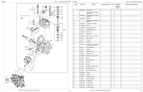 Yanmar 3tnv82a Sbv Engine Parts Manual 50940092