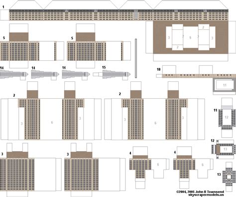 Edificios De Papel Skyscraper Model Metlife Building Paper Models
