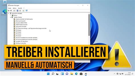 Windows 11 Treiber manuell installieren per Gerätemanager und