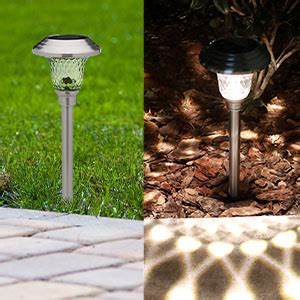 Morvat LED Auto Solar Powered Outdoor Path Lights With Stainless Steel