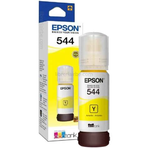 Tinta Para Impresora EPSON 544 EcoTank Botella De 65 Ml Amarillo