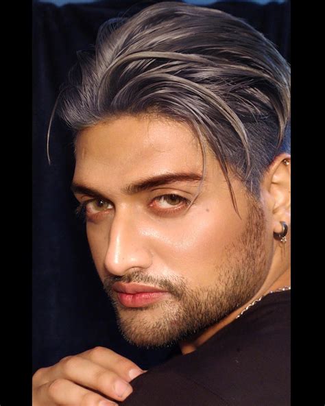 Men Grey Hair Colour Purple Tint Hair Color Purple Grey Hair Hair