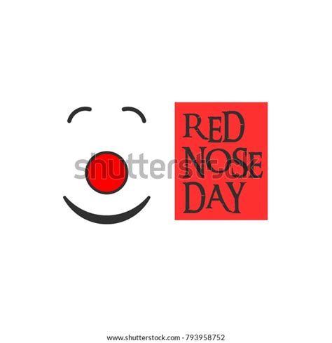 Red Nose Clown Red Nose Day Stock Vector Royalty Free 793958752 Shutterstock