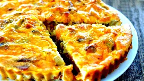 Quiche Sans P Te Au Champignon Recette Facile