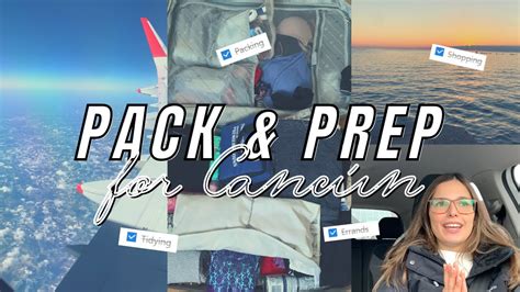 Vlog Pack And Prep With Me For Vacation Travel Errands Packing