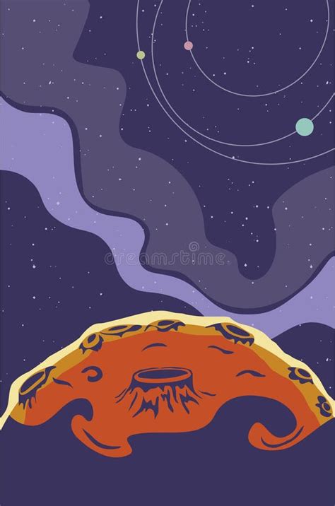 Espacio De Estrellas De Caricatura Stock De Ilustración Ilustración