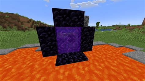 How To Make Minecraft Nether Portal Using Lava Pool