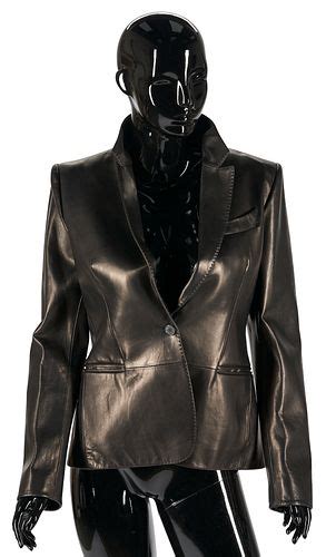 Tom Ford Black Leather Blazer Sold At Auction On 6th October Case