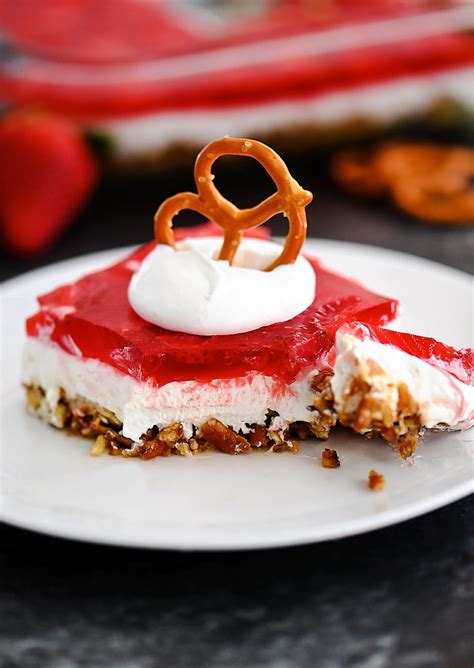 Strawberry Jello Pretzel Salad Life In The Lofthouse