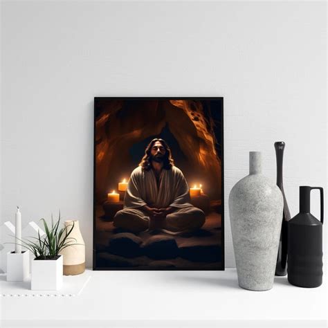 Quadro Jesus Cristo Meditando Quadros Online