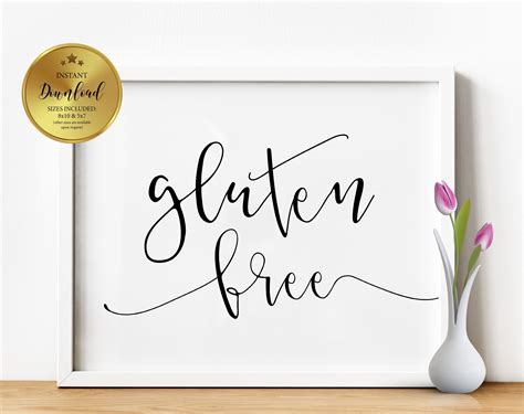 Printable Gluten Free Signs Printable Word Searches