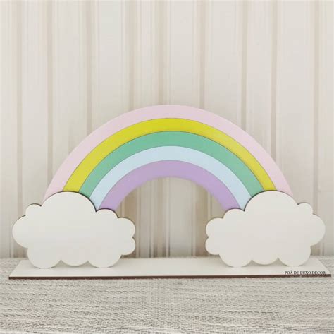 Decora O Infantil Arco Ris Mdf Elo Produtos Especiais