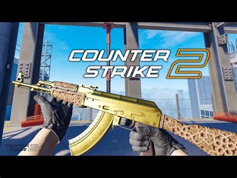 AK 47 Gold Arabesque CS2 Skin 4K60FPS Showcase Review YouTube