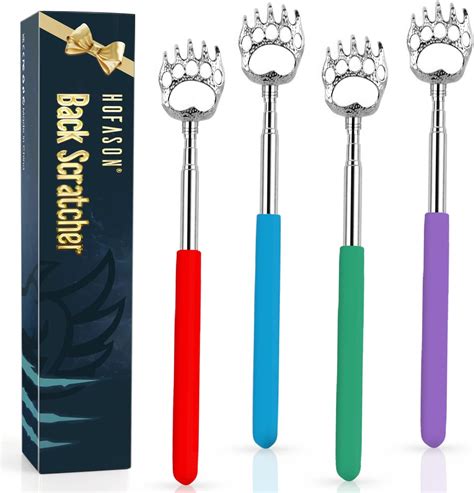 Yimicoo 8 Pack Back Scratcher For Adults Extendable Bear