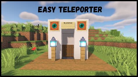 How To Build Teleporter In Minecraft Teleporter Tutorial Youtube