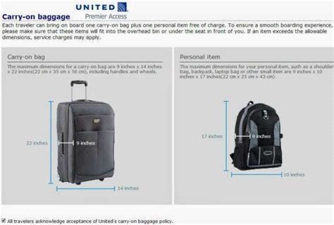 United Airlines Carry On Baggage Size | semashow.com