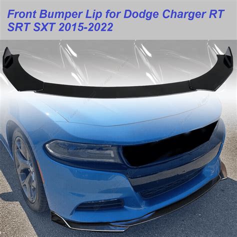 4pcs Set Front Bumper Lip For Dodge Charger RT SRT SXT 2015 2022 Front