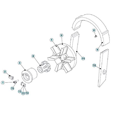 Blast Wheel Assembly For Husqvarna BLASTRAC EBE 350S Steel Shot Blaster