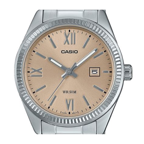 Relógio feminino Casio Standard analógico aço inoxidável mostrador