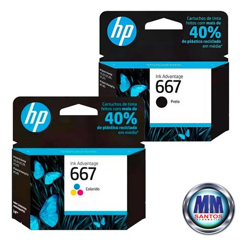 Kit Cartucho Hp Preto Ym Ab Hp Colorido Ym Ab Faz A Boa