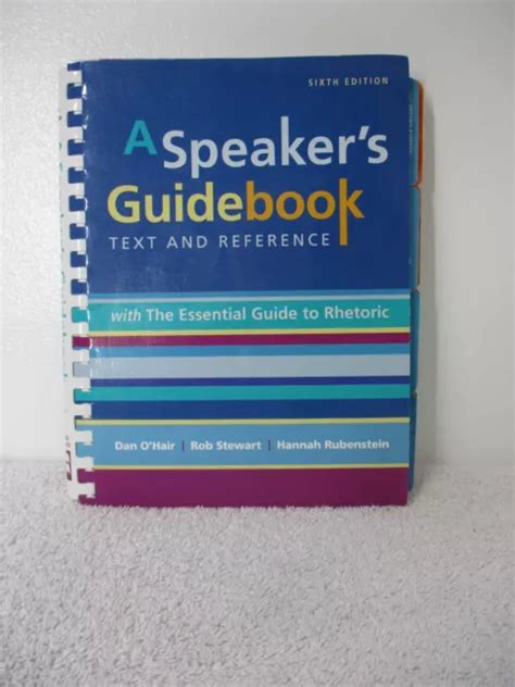 A Speakers Guidebook Text And Reference