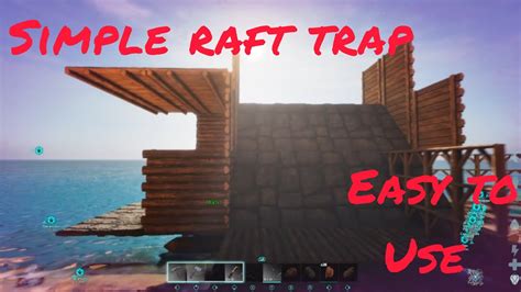 Ark Survival Ascended Building An Simple Starter Trap On My Raft For