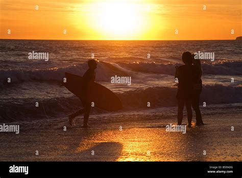 Sunset at San Clemente Beach Orange County Southern California USA ...