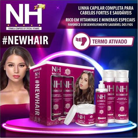 Kit Nh New Hair Belkit Capilar Tratamento Capilar Vitaminas E