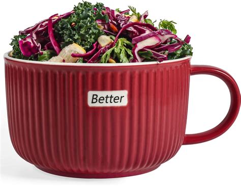 Amazon Seyatoo Ceramic Soup Bowl With Handle And Lid Ramen Bowl