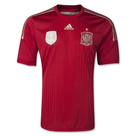 Spain 2014 Home Soccer Jersey - WorldSoccerShop.com | Soccer jersey ...