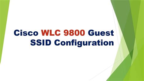 Cisco Wlc Guest Ssid Configuration English Youtube