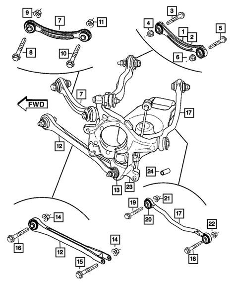 68184784AA Compression Link Assembly 2005 2023 Mopar Mopar