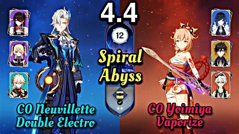 Neuvillette Double Electro Yoimiya Vaporize Genshin Impact Spiral