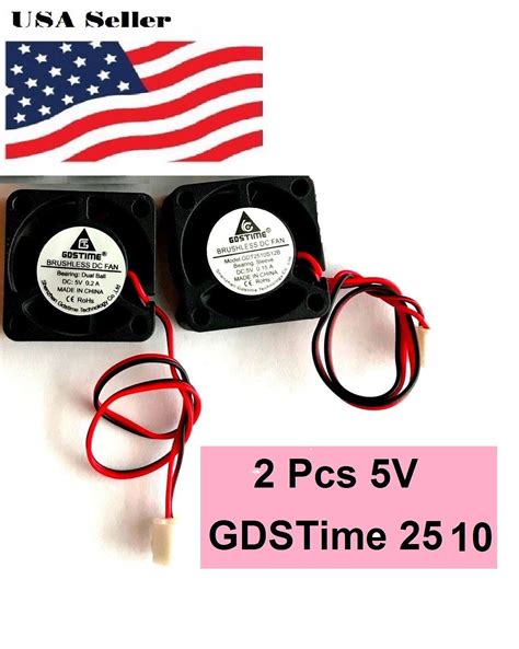 Pcs Gdstime V Pin X X Mm Blade Mini Small Dc Brushless