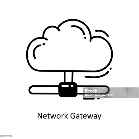 Network Gateway Doodle Icon Design Illustration Networking Symbol On White Background Eps 10