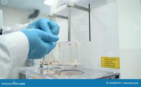 Professional Scientist Worker Making Tablet Dissolution Test Spbas