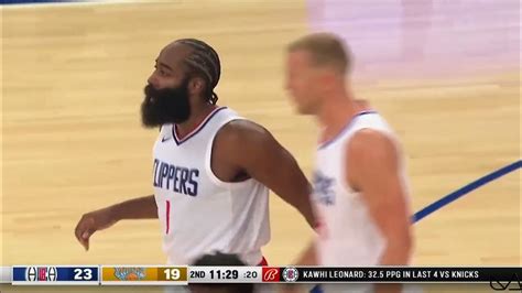 James Harden 加盟洛杉磯快艇的首次得分｜快艇 Vs 尼克 2023 24 Nba 季中錦標賽｜2023 117 Youtube