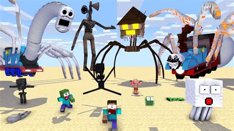 Monster School Season 3 All Train School Episode Minecraft Animation