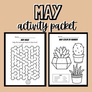 May Activity Packet Seasonal Activities Early Finishers Morning Work